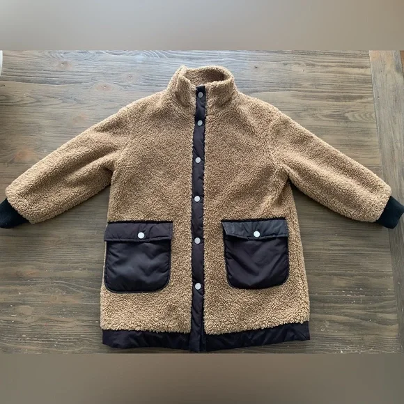Zara sherpa coat new arrivals